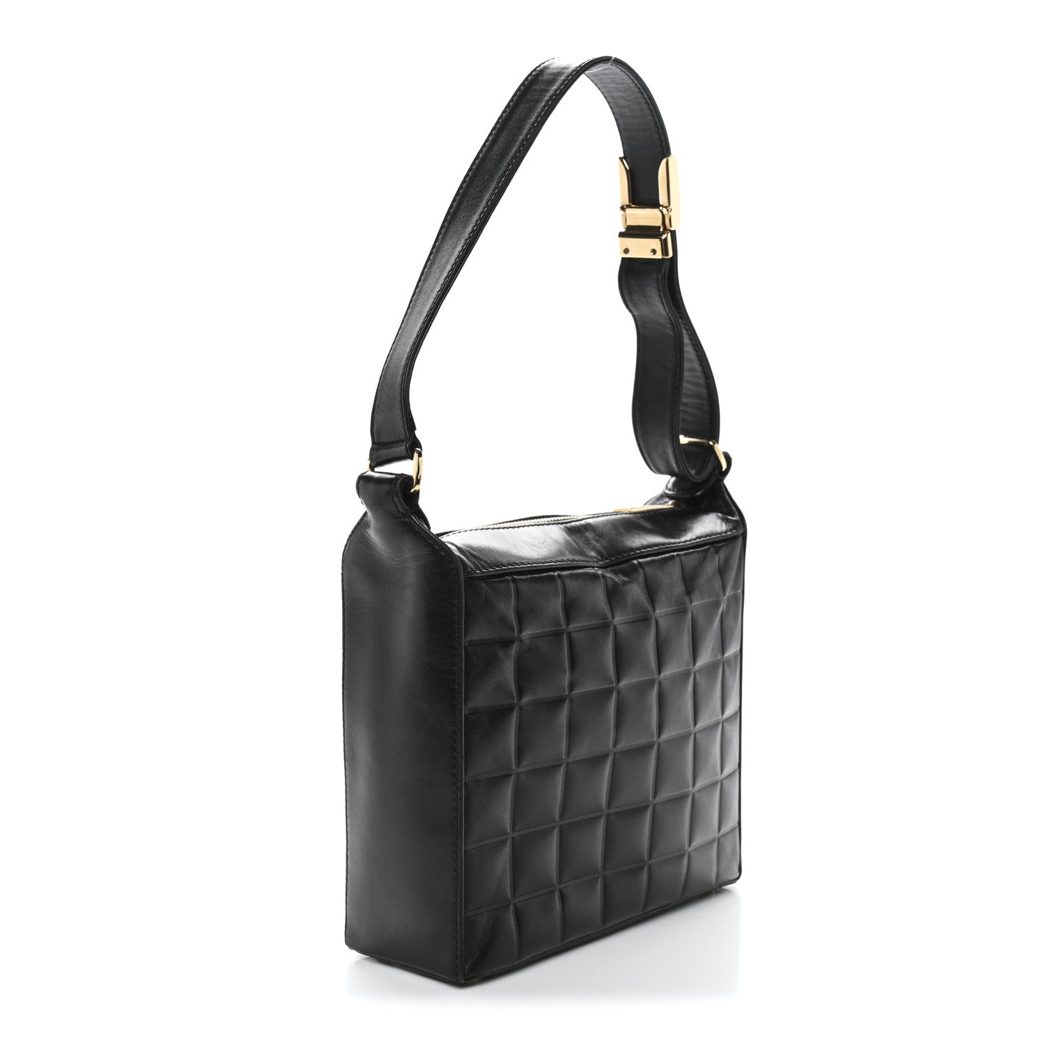 Chanel Lambskin Quilted Small Chocolate Bar Shoulder Bag Black 3 of 12
