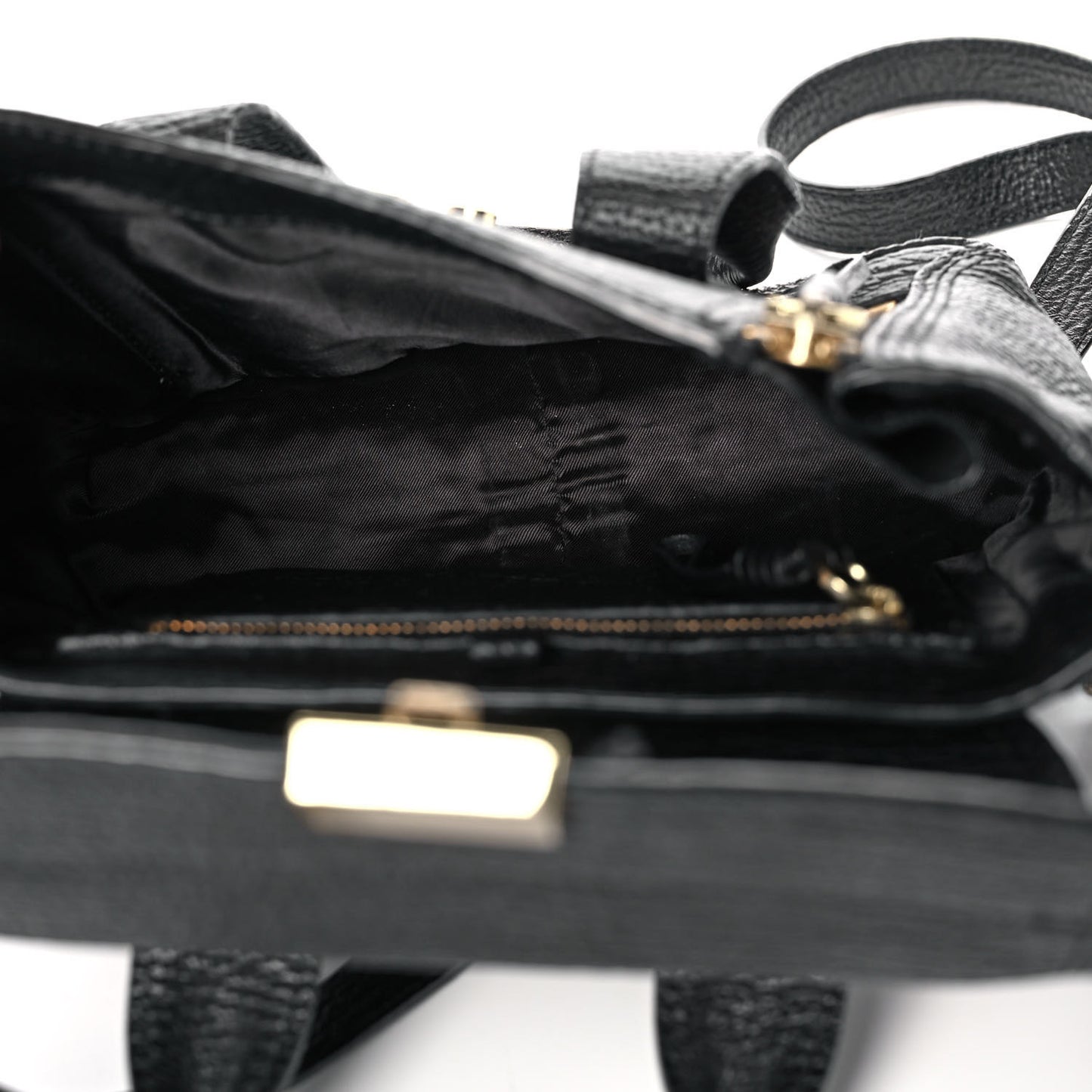 Textured Calfskin Mini Pashli Satchel Black