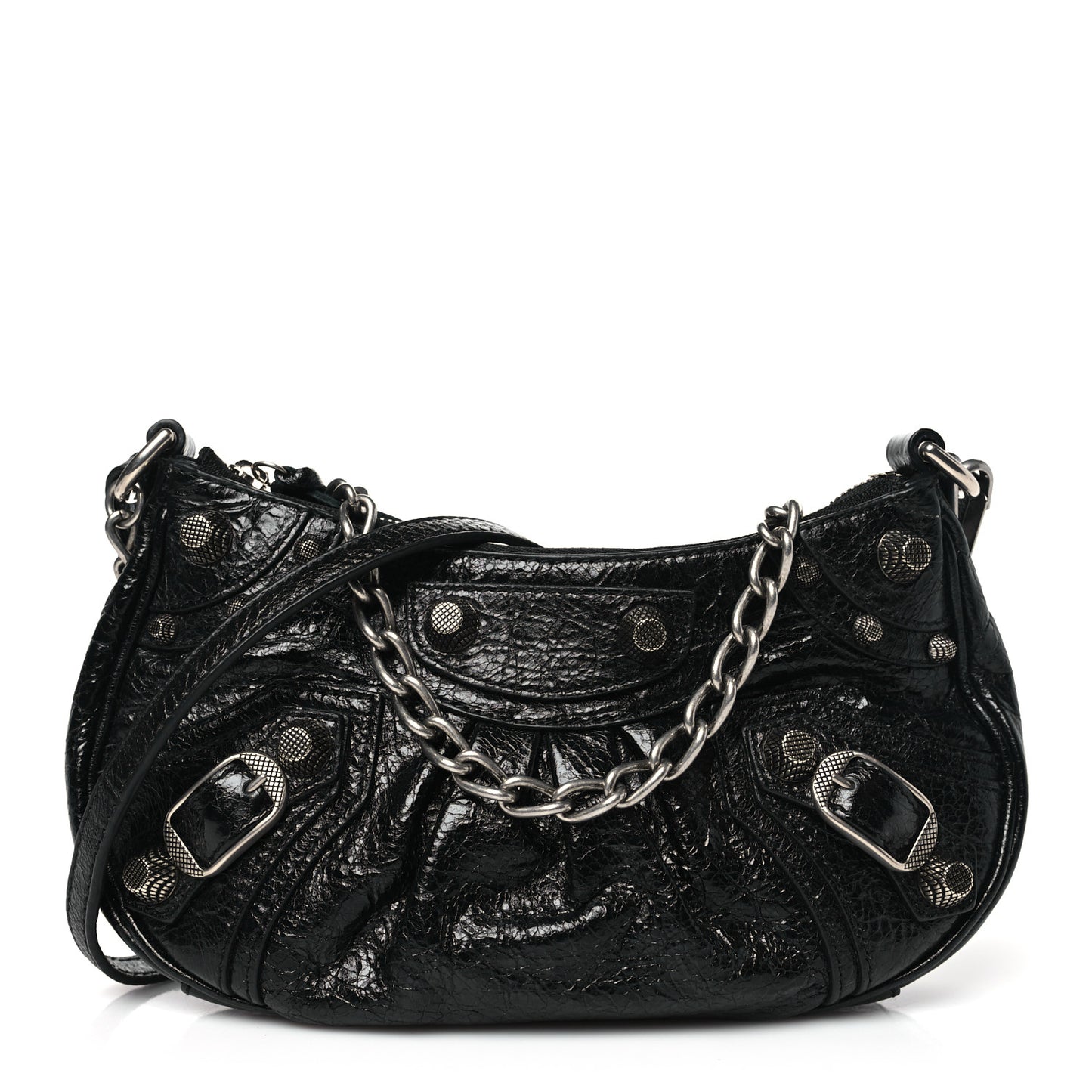 Agneau Arena Le Cagole Mini Purse With Chain Black