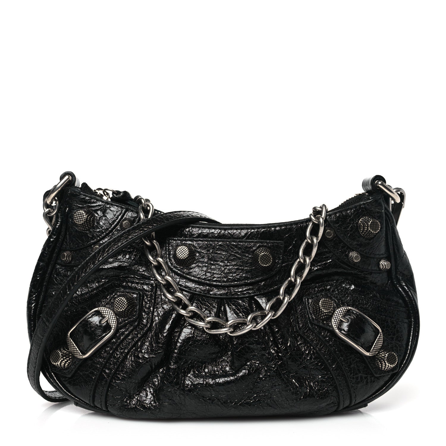 Balenciaga Agneau Arena Le Cagole Mini Purse With Chain Black 1 of 10