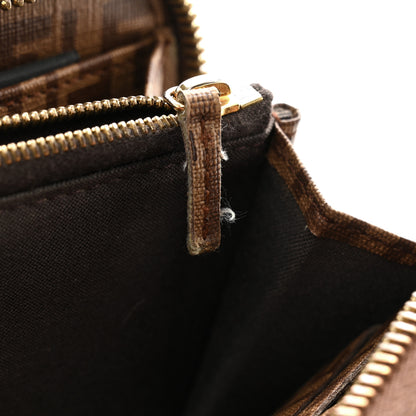 Fendi Zucchino Spalmati Forever Zip Around Wallet Nocciola 8 of 12