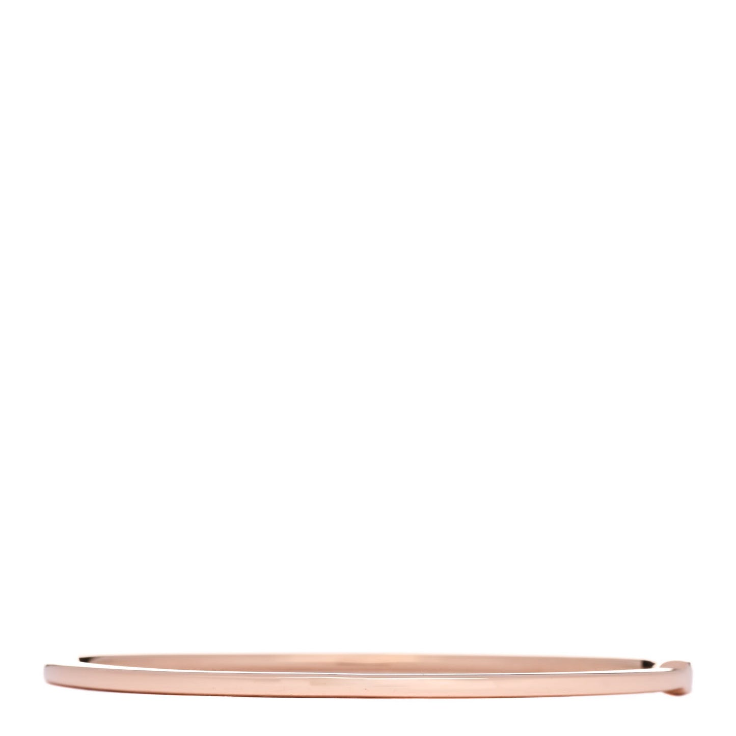 18K Rose Gold Diamond Metro Hinged Bangle Bracelet