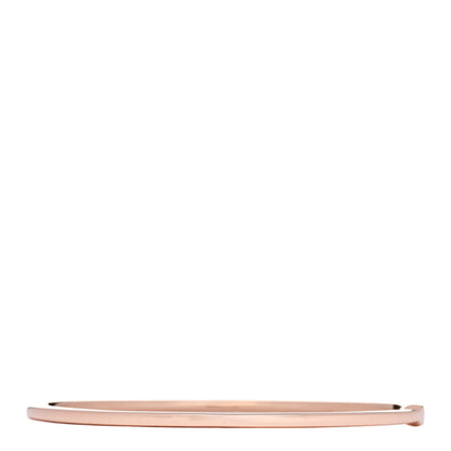 Tiffany 18K Rose Gold Diamond Metro Hinged Bangle Bracelet 2 of 4