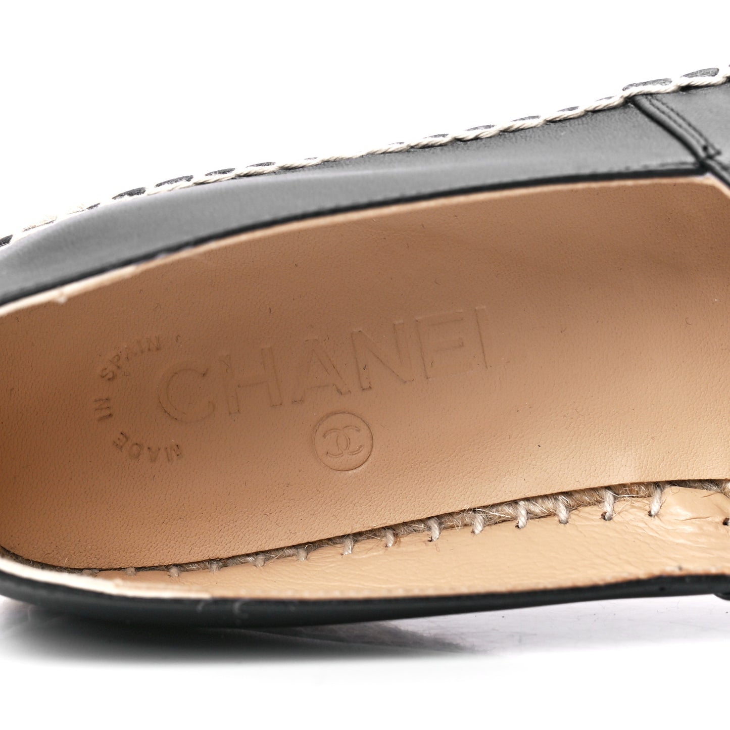 Lambskin CC Espadrilles 38 Black