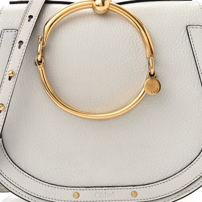 Chloe Calfskin Suede Medium Nile Bracelet Bag Cloudy Blue 7 of 9