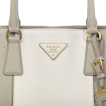 Prada Saffiano Lux Bi-Color Promenade Tote Talco Pomice 18 of 18