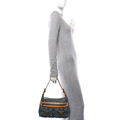Louis Vuitton Monogram Denim Baggy PM Blue 2 of 12