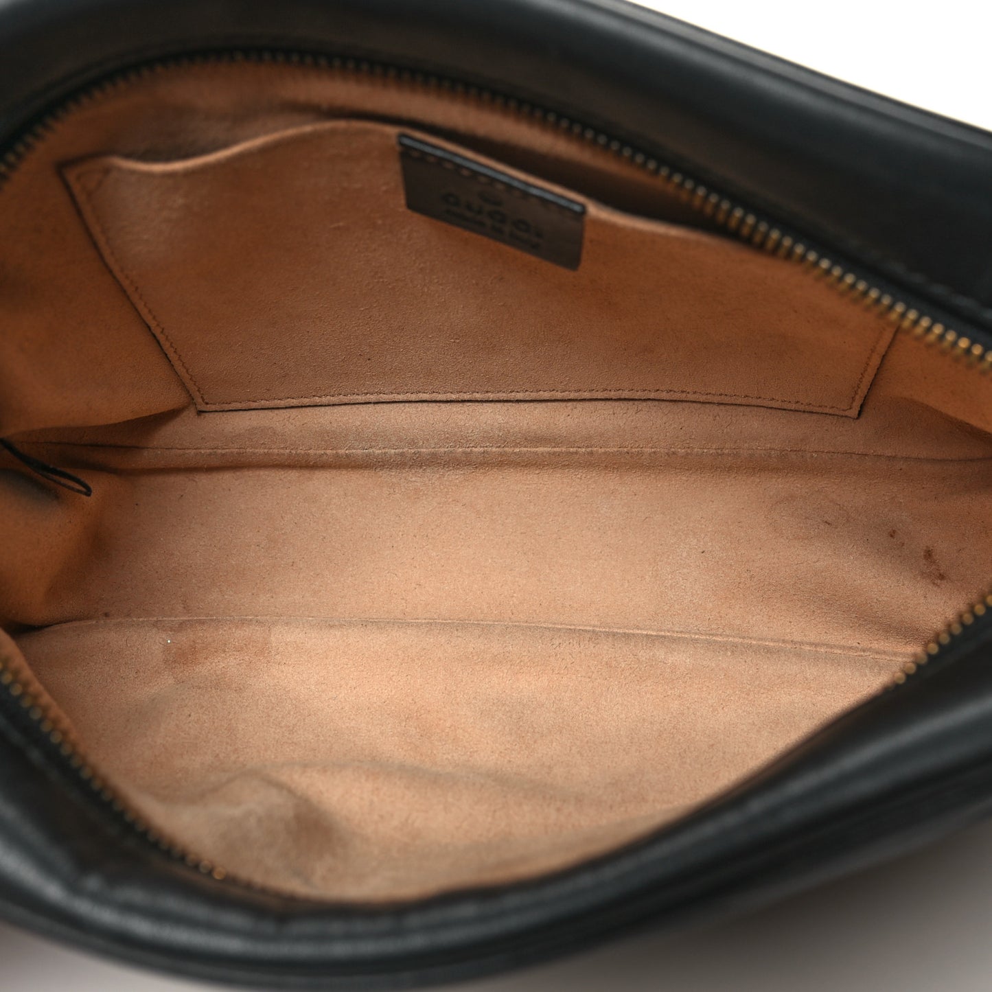Calfskin Matelasse Small GG Marmont Chain Shoulder Bag Black