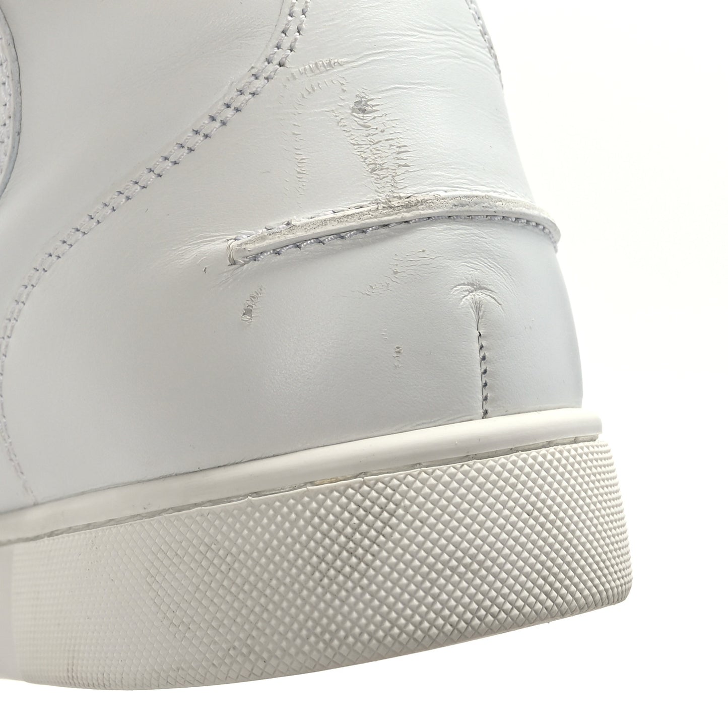 Calfskin Mens Louis Flat Sneakers 44.5 White