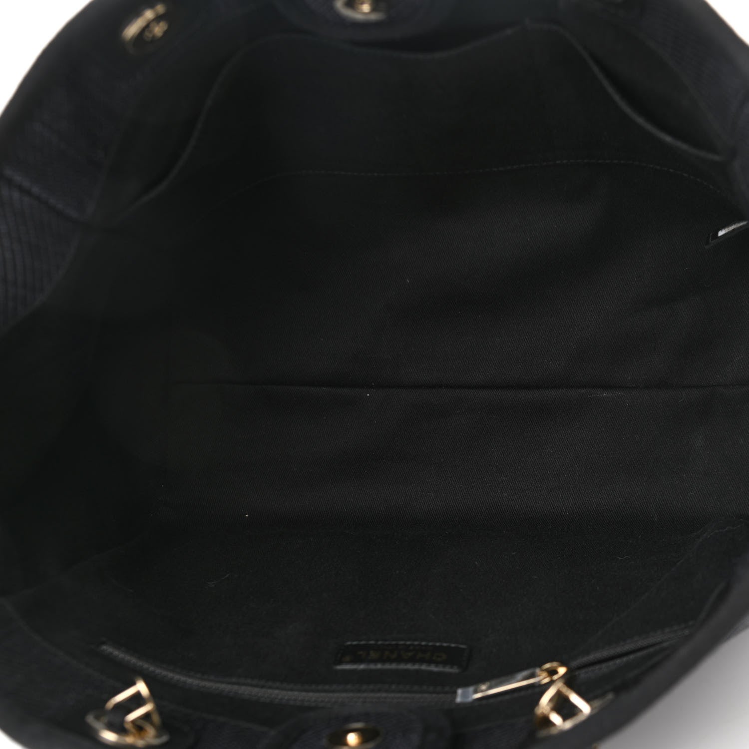 Chanel Mixed Fibers Small Deauville Tote Black 5 of 14
