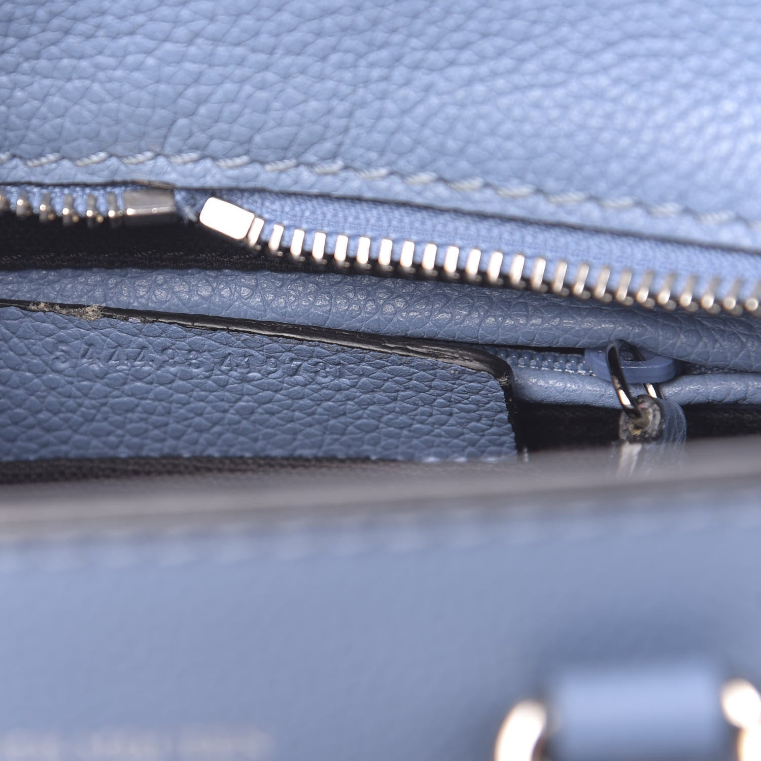 Alexander McQueen Pebbled Calfskin Mini Padlock Tote Light Blue 7 of 10