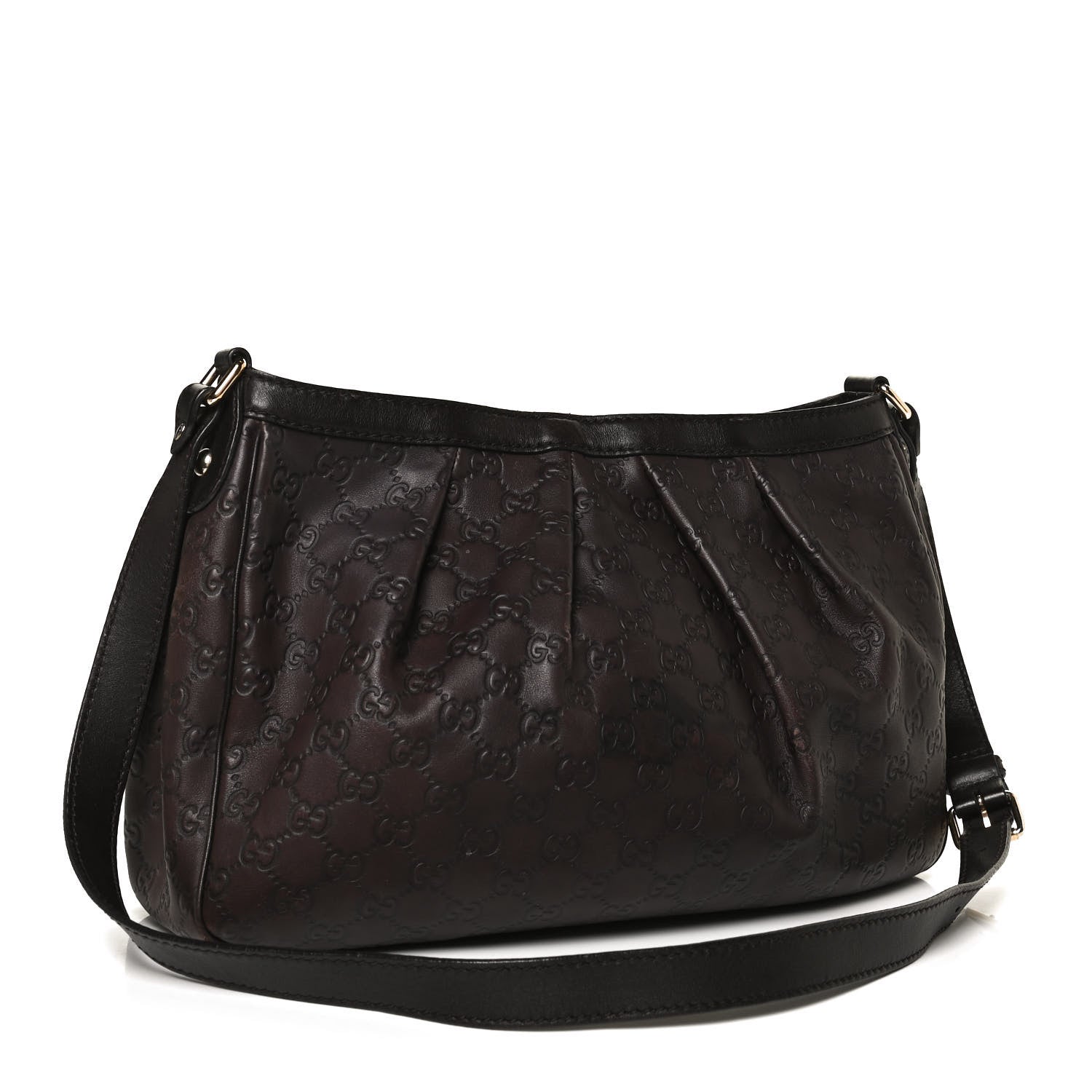 Gucci Guccissima Sukey Messenger Bag Brown 3 of 11