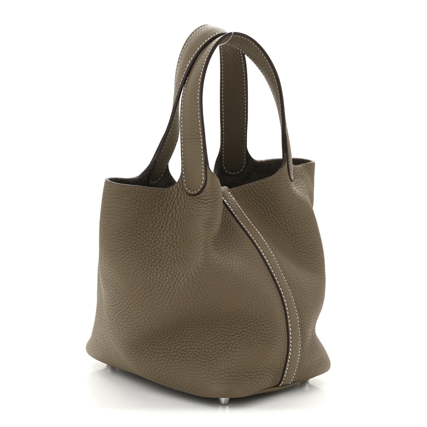 Hermes Taurillon Clemence Picotin Lock 18 PM Etoupe 3 of 10