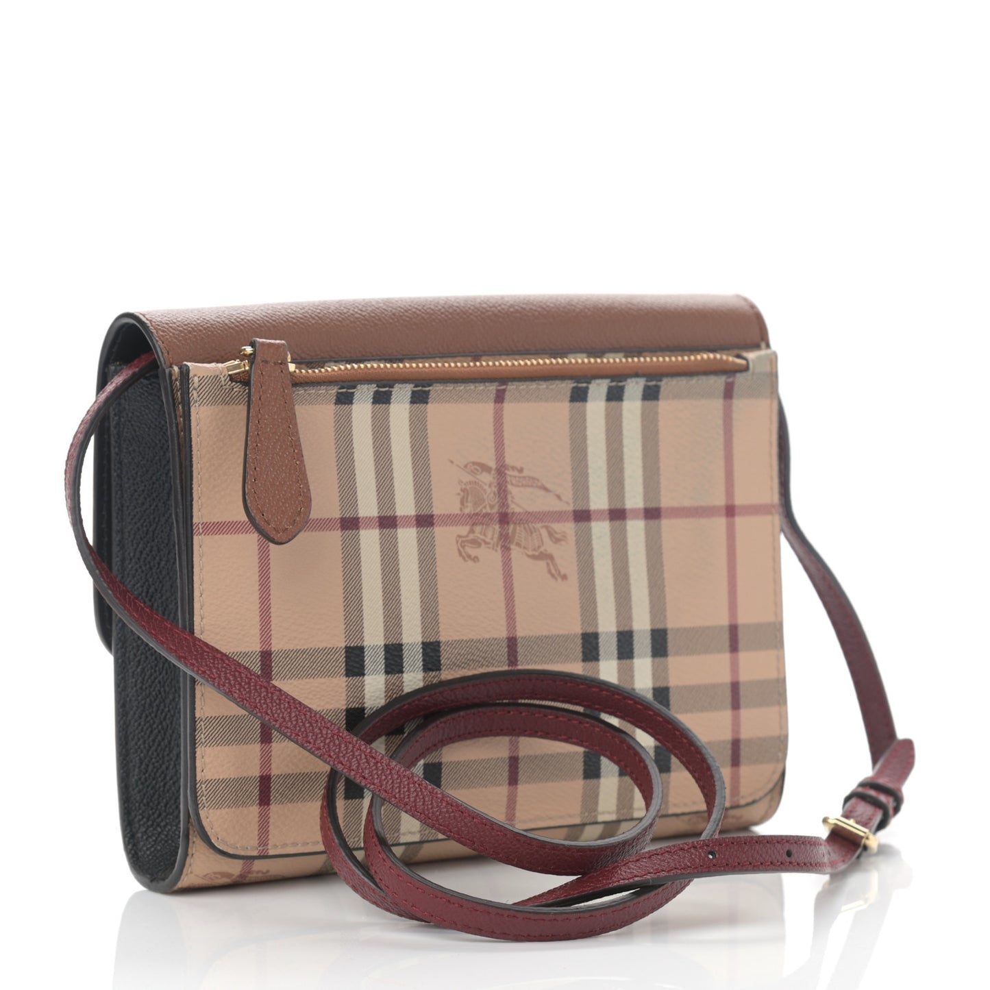 Haymarket Check Small Loxley Crossbody Bright Toffee