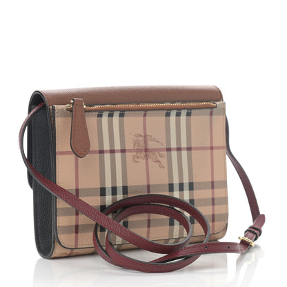 Burberry Haymarket Check Small Loxley Crossbody Bright Toffee 3 of 12