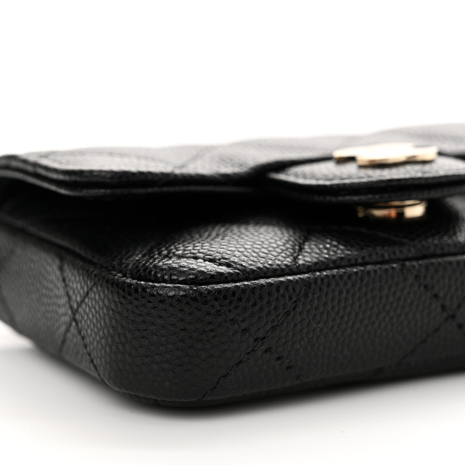 Chanel Caviar Quilted Mini Chain Belt Bag Black 10 of 12