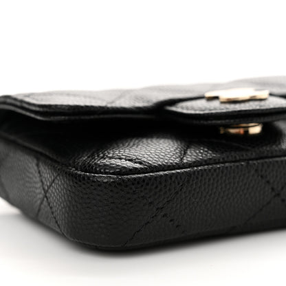Chanel Caviar Quilted Mini Chain Belt Bag Black 10 of 12