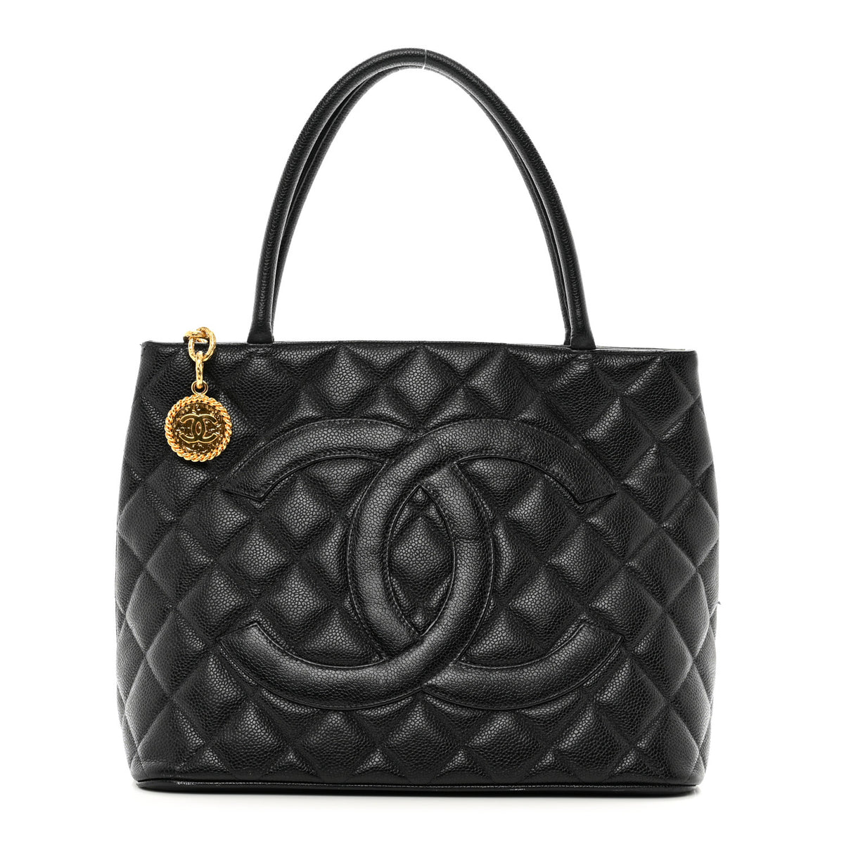 Chanel Caviar Quilted Medallion Tote Black 1 of 10