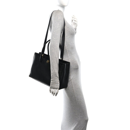 Chanel Calfskin Cerf Executive Shopper Tote Black 2 of 10
