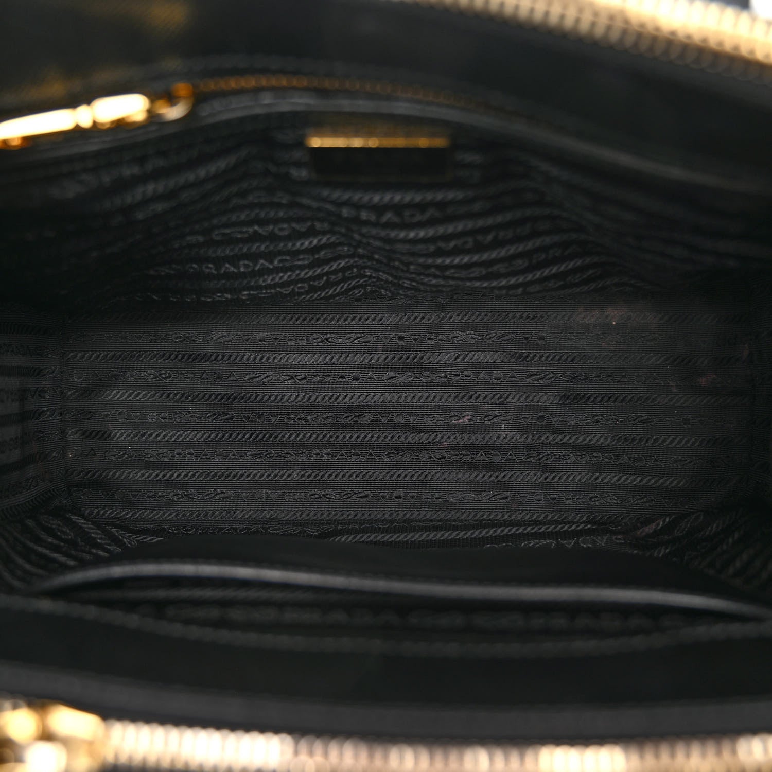 Prada Saffiano Small Galleria Double Zip Tote Black 5 of 9