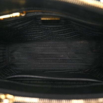 Prada Saffiano Small Galleria Double Zip Tote Black 5 of 9