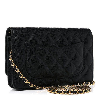 Chanel Caviar Quilted Wallet On Chain WOC Black 3 of 11