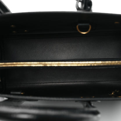 Saint Laurent Calfskin Crocodile Embossed Small Sac de Jour Black 5 of 10