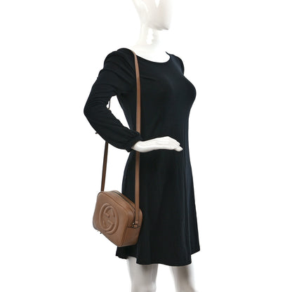 Gucci Pebbled Calfskin Small Soho Disco Bag Camelia 2 of 12
