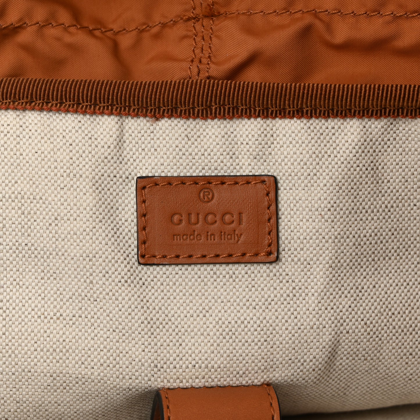 GG Supreme Monogram Calfskin Rhombus Print Medium Ophidia Double Buckle Backpack Beige Ebony Mystic White Hazel Brown