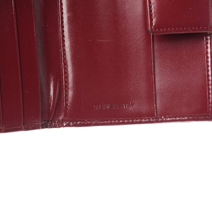 Prada Vitello French Flap Compact Wallet Cherry 6 of 11