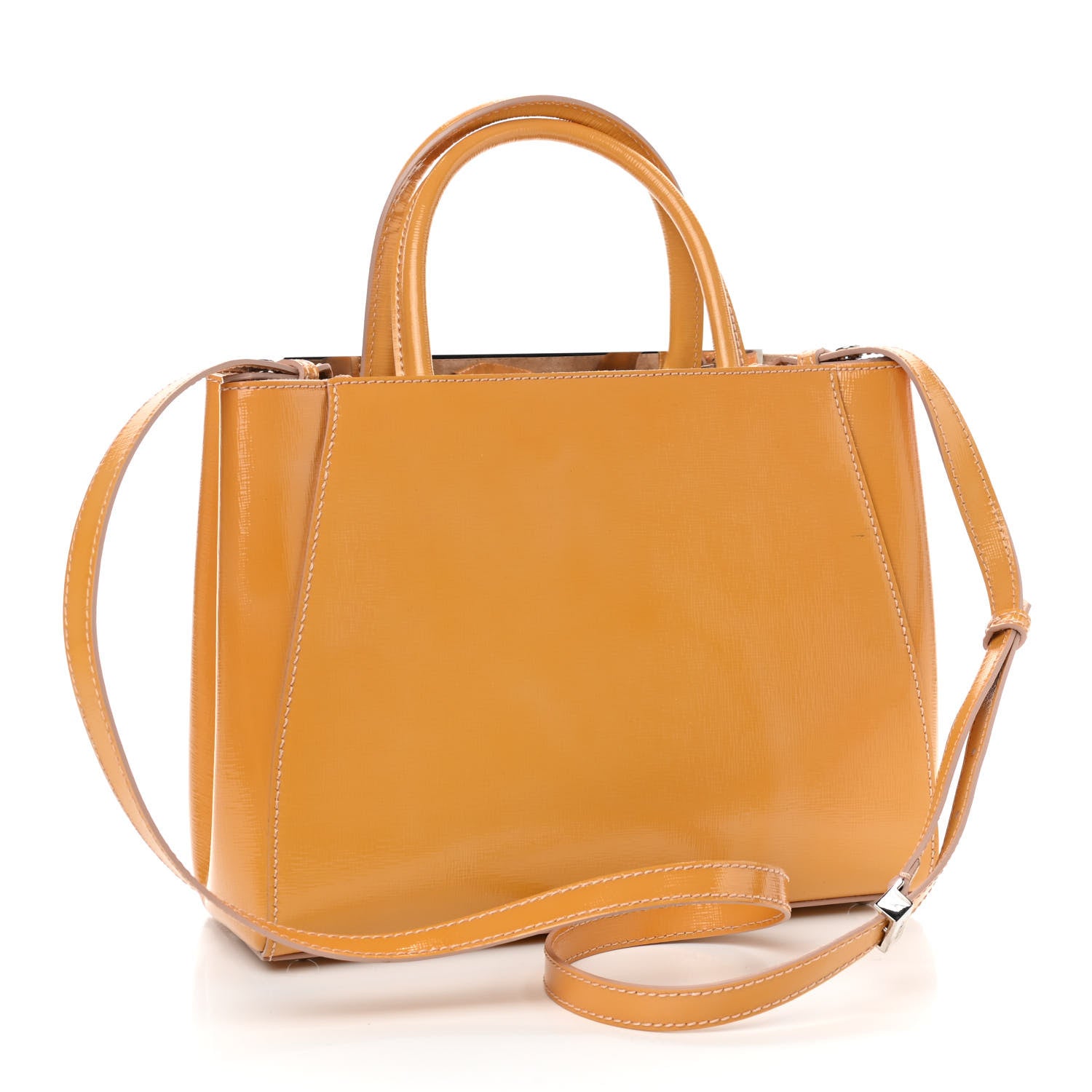 Fendi Vitello Vernice Camoscio Petite 2Jours Tote Make Up 3 of 11