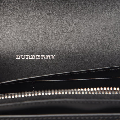 Burberry Calfskin Perforated Logo Hampshire Crossbody Black 10 of 11