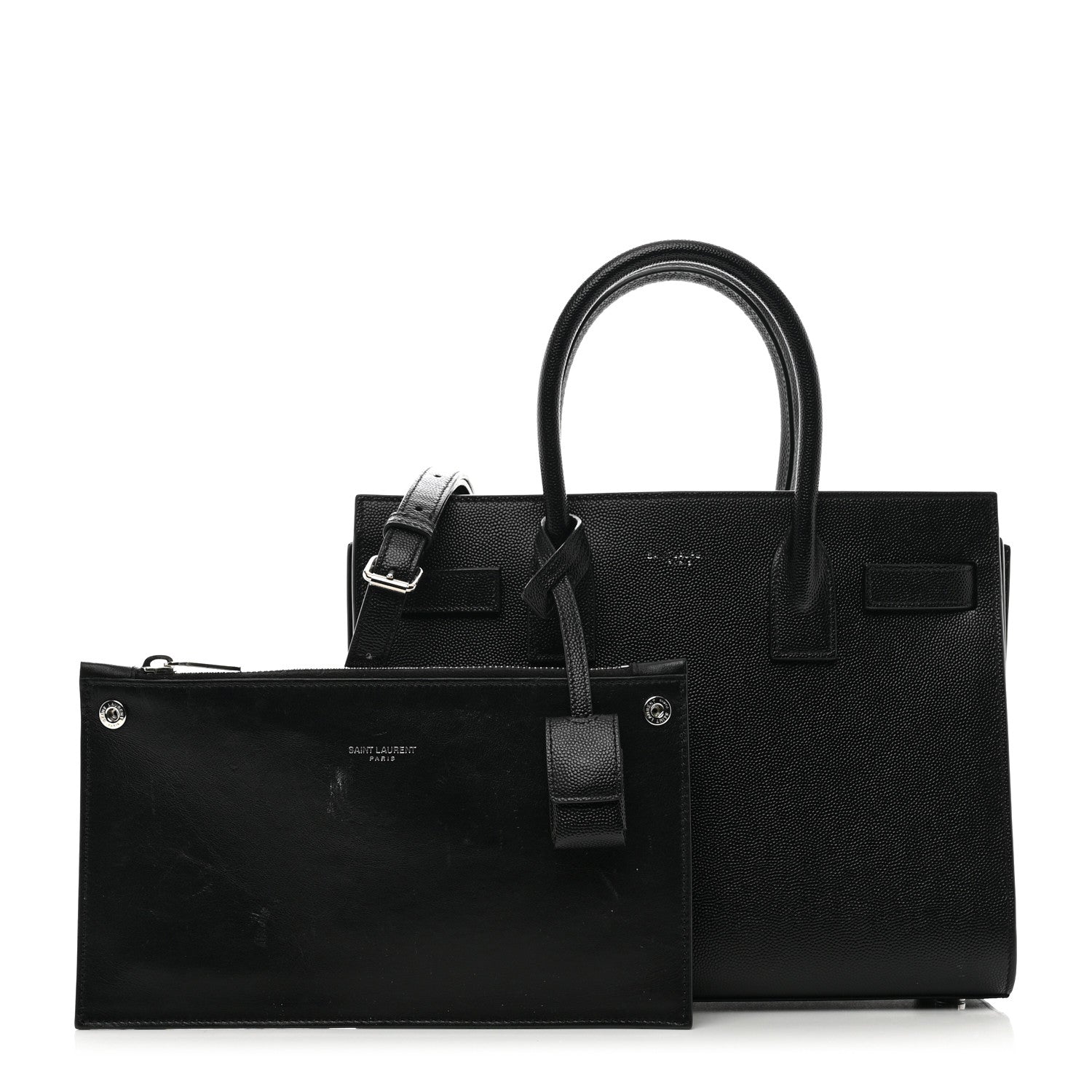 Saint Laurent Grain De Poudre Baby Sac De Jour Black 1 of 10