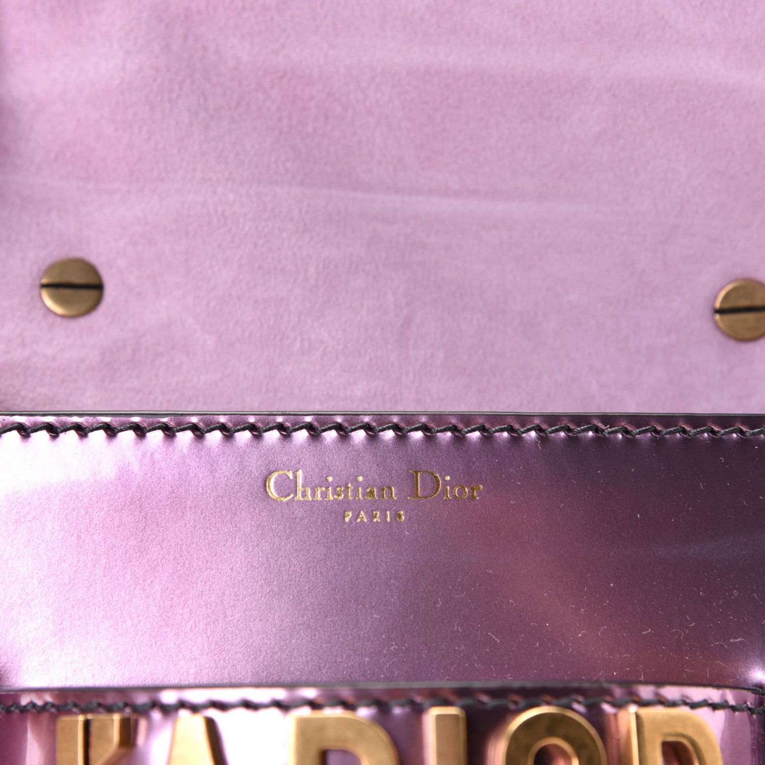 Christian Dior Metallic Calfskin J'Adior Mini Chain Flap Bag Pink 5 of 6
