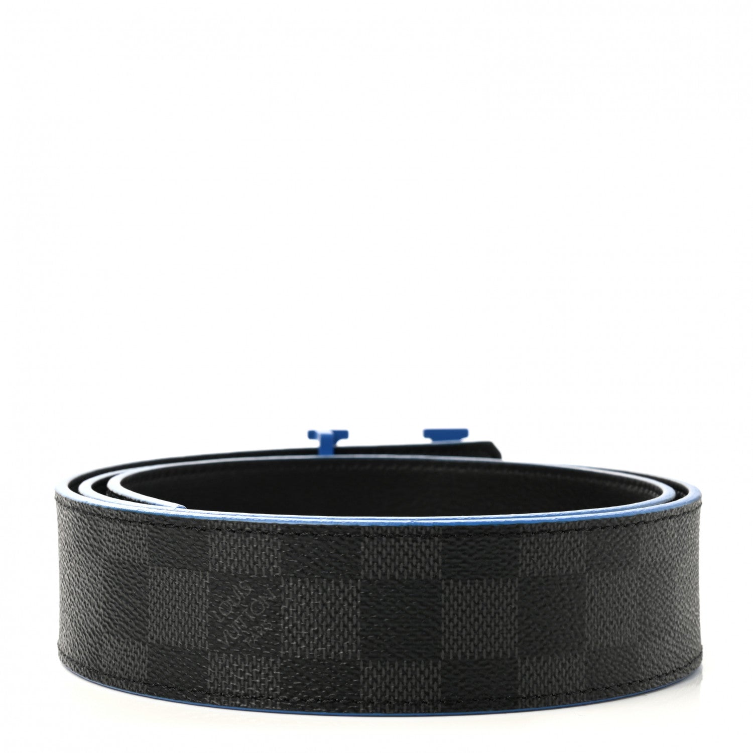 Louis Vuitton Damier Graphite 40mm LV Initiales Belt 95 38 2 of 6