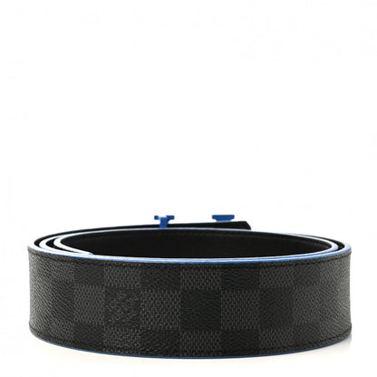 Louis Vuitton Damier Graphite 40mm LV Initiales Belt 95 38 2 of 6