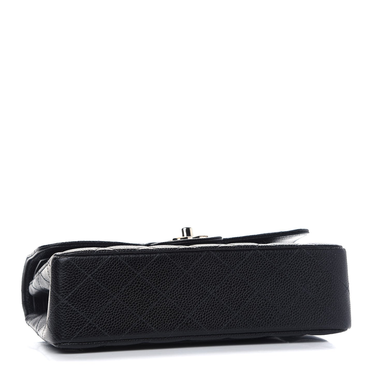 Caviar Quilted Small Double Flap Black