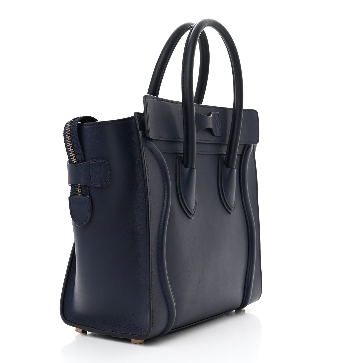 Celine Smooth Calfskin Micro Luggage Navy Blue 3 of 13