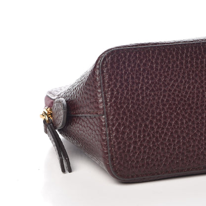 Mulberry Natural Grain Leather Cosmetic Pouch Oxblood 9 of 10