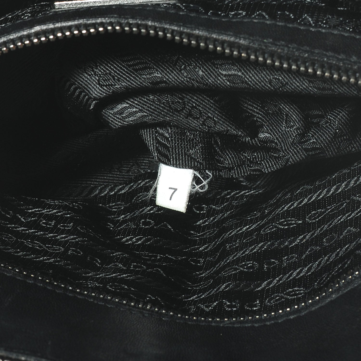 Prada Vernice Gaufre Tote Black 8 of 9