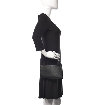 Louis Vuitton Epi Pochette Accessories 24 Black 2 of 10