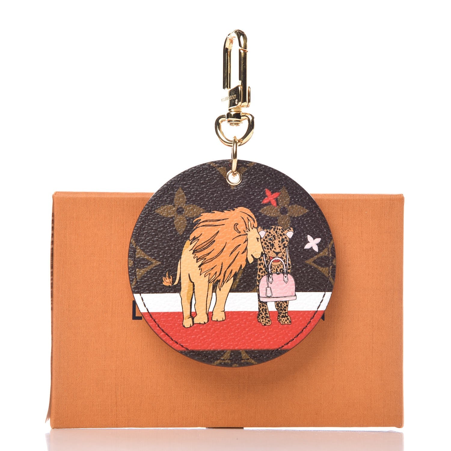 Louis Vuitton Monogram 2018 Christmas Animation Cats Bag Charm Key Ring 4 of 4
