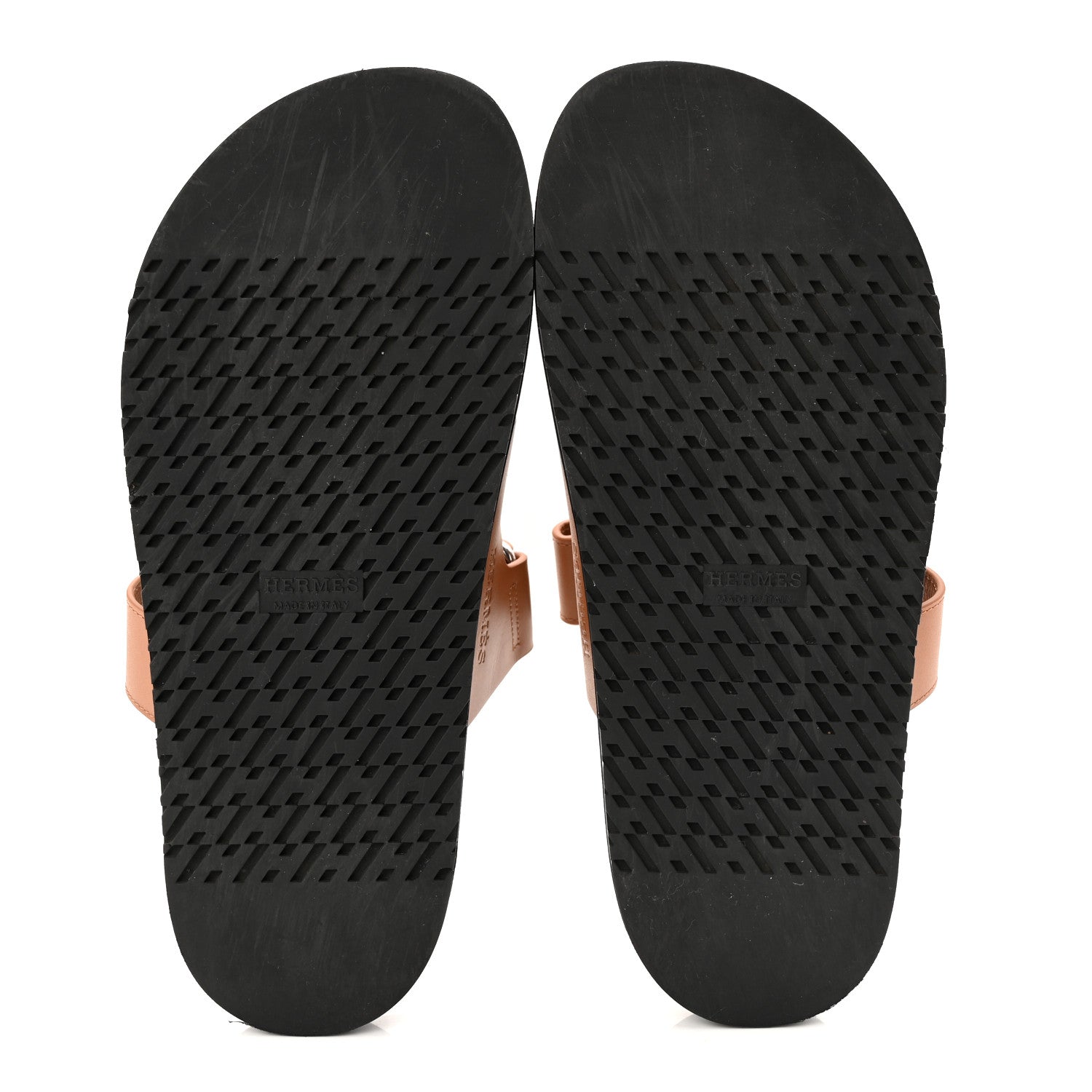 Hermes Calfskin Womens Chypre Sandals 38 Naturel 6 of 10