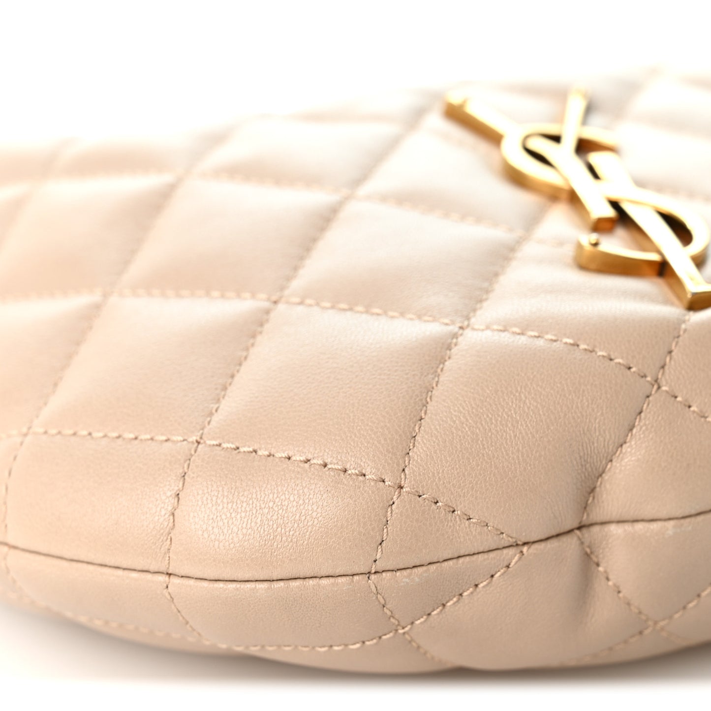Lambskin Quilted Icarino Bag Dark Beige