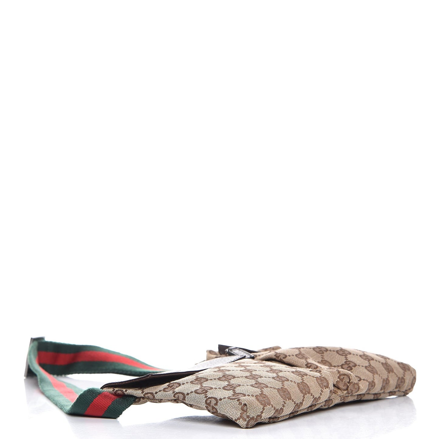 Monogram Web Belt Bag Dark Brown