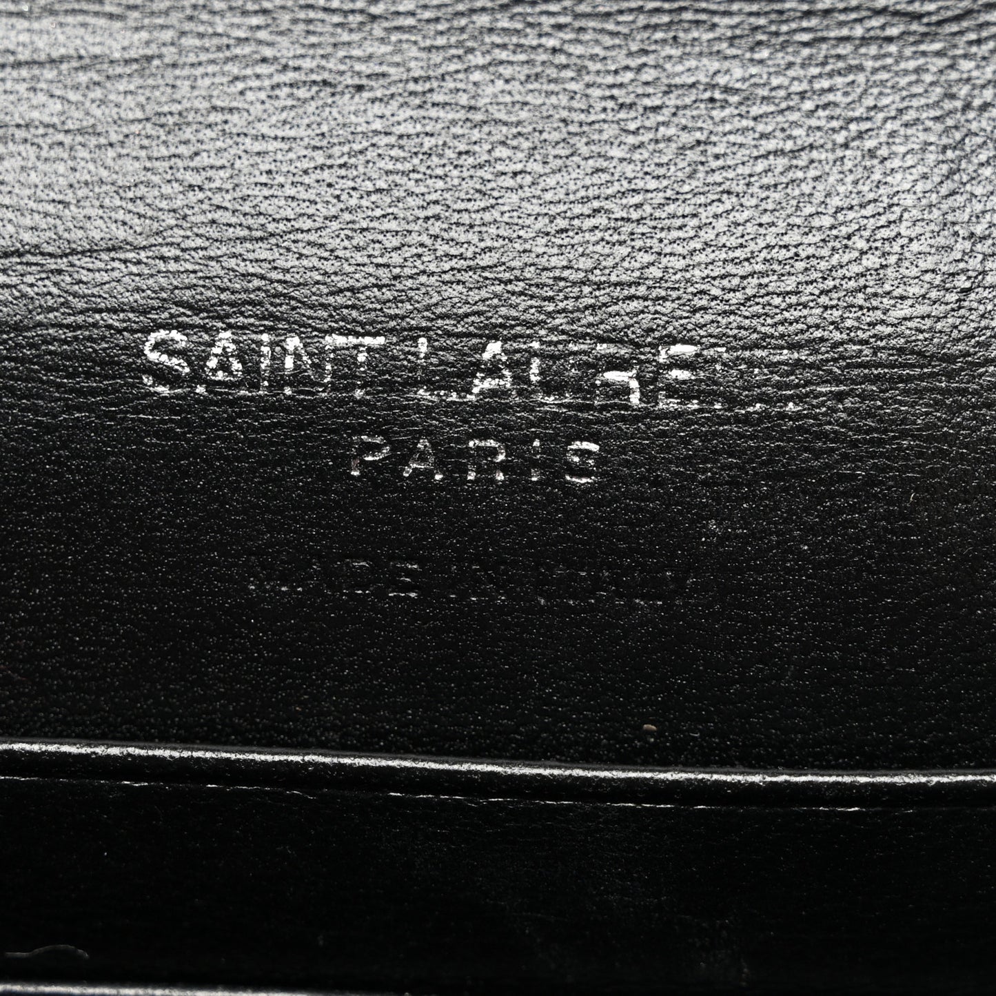 Calfskin Lambskin Snakeskin Embossed Small Monogram Envelope Wallet Black White