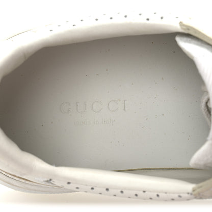 Gucci Calfskin GG Supreme Monogram Perforated Womens Platform 55mm Sneakers 37 Mystic White 7 of 8