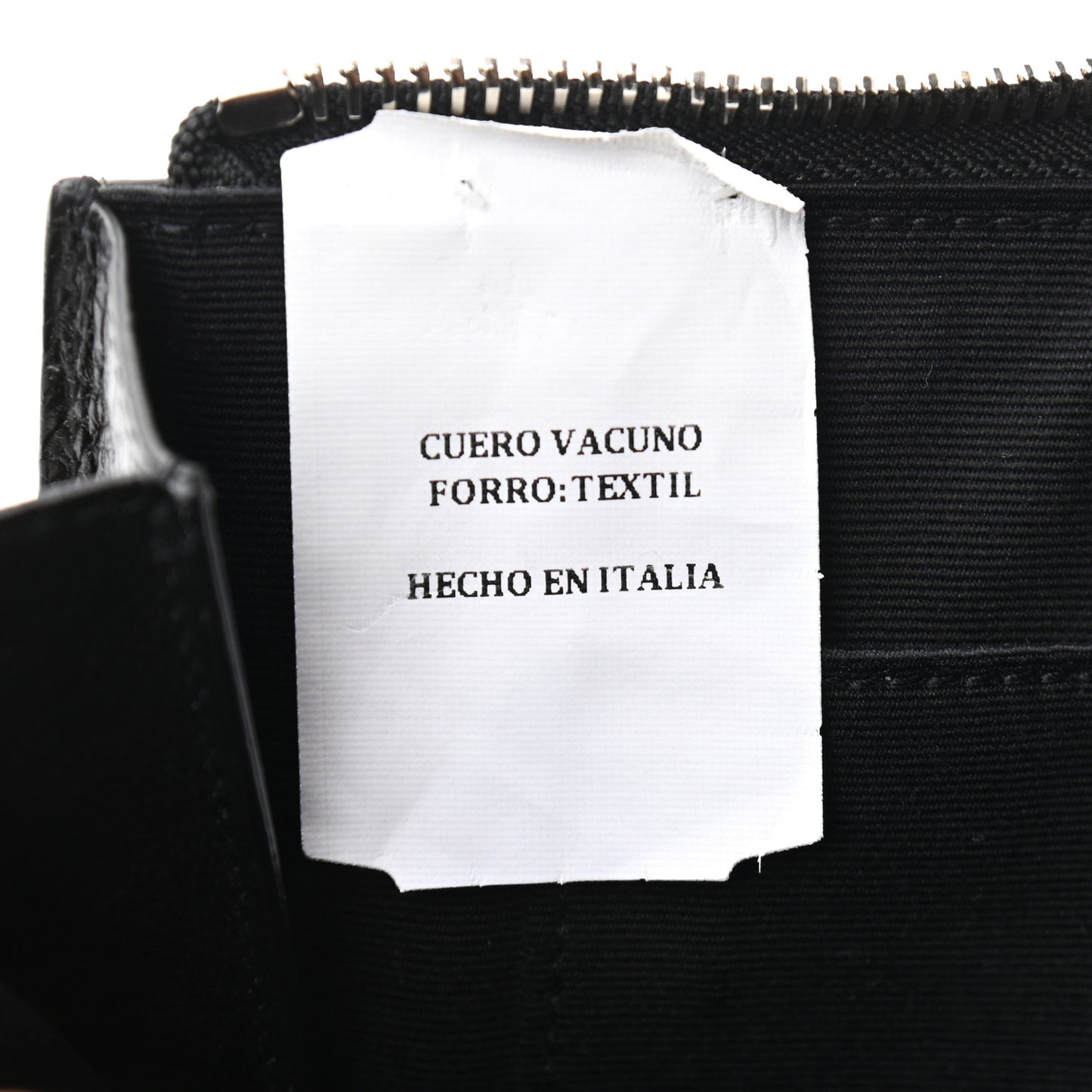 Calfskin Crocodile Embossed Zip Mini Tablet Sleeve Black