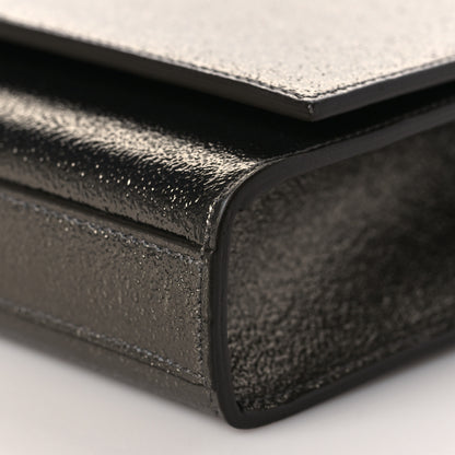 Saint Laurent Metallic Textured Calfskin Classic Monogram Cassandre Clutch Bronze 8 of 8