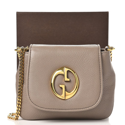 Gucci Pebbled Calfskin Small 1973 Chain Shoulder Bag Porcelain Rose 8 of 8